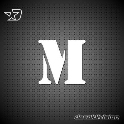 Vinyl Letter M - STENCIL